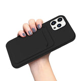 iPhone 14 Pro Cover Kortholder Sort