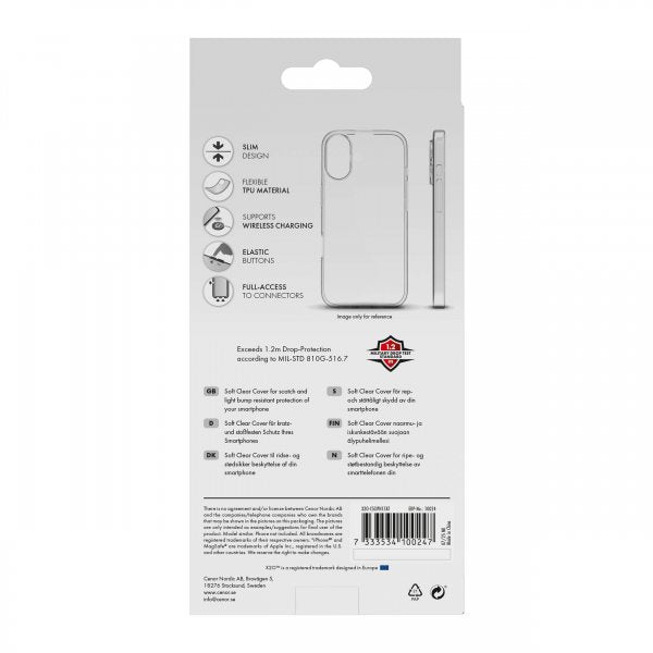 X2O iPhone Air Cover Soft Clear Transparent