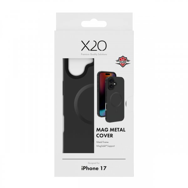 X2O iPhone 17 Cover Mag Metal Sort