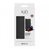 X2O iPhone 17 Etui Classic Wallet Sort