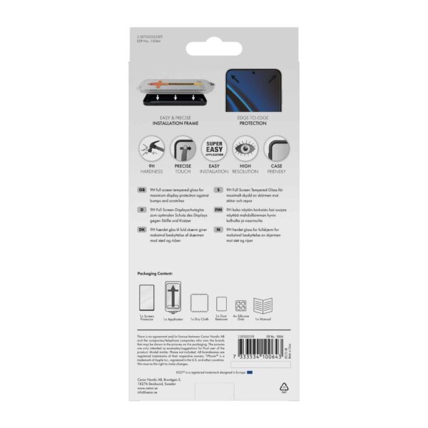 X2O Samsung Galaxy S25 FE Skærmbeskyttelse Fuld Skærm