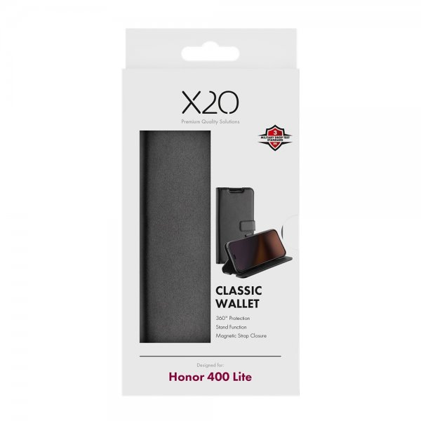 X2O Honor 400 Lite Etui Classic Wallet Sort