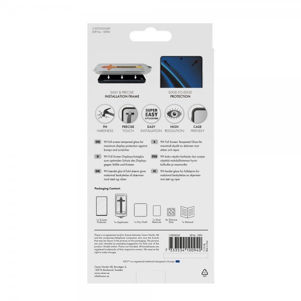 X2O Samsung Galaxy S26 Plus Skærmbeskyttelse Fuld Skærm