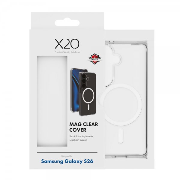 X2O Samsung Galaxy S26 Cover Mag Clear Transparent