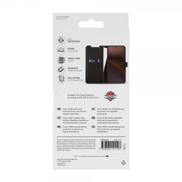 X2O Honor Magic 8 Lite Etui Classic Wallet Sort
