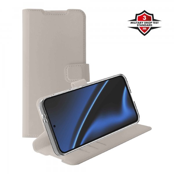X2O Samsung Galaxy A37 Classic Wallet Cover Greige