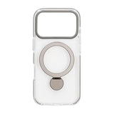 iPhone 17 Pro Max Cover Ringstander MagSafe Grå Transparent