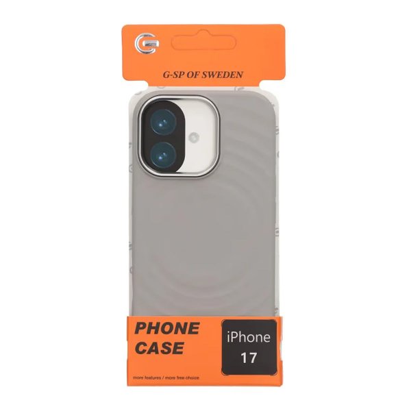 iPhone 17 Cover Silikone MagSafe Lysegrå