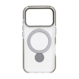 iPhone 17 Pro Max Cover Ringstander MagSafe Grå Transparent