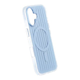 iPhone 17 Cover Bølget MagSafe Lyseblå