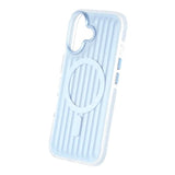 iPhone 17 Cover Bølget MagSafe Lyseblå
