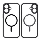 iPhone 17 Cover Kameraramme MagSafe Sort Gennemsigtig