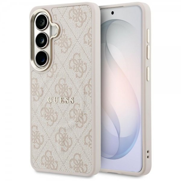 Guess Samsung Galaxy S26 Cover 4G Præget MagSafe Lyserød