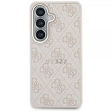 Guess Samsung Galaxy S26 Cover 4G Præget MagSafe Lyserød