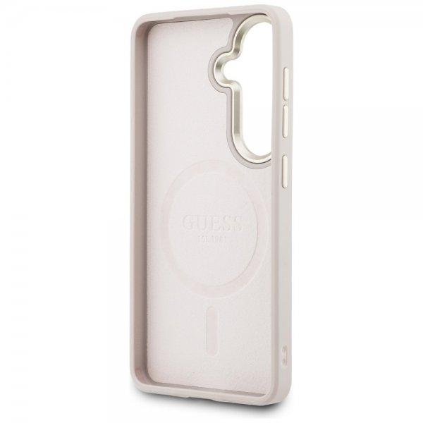 Guess Samsung Galaxy S26 Cover 4G Præget MagSafe Lyserød