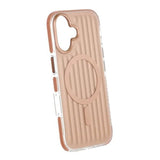 iPhone 17 Cover Bølget MagSafe Lysebrun