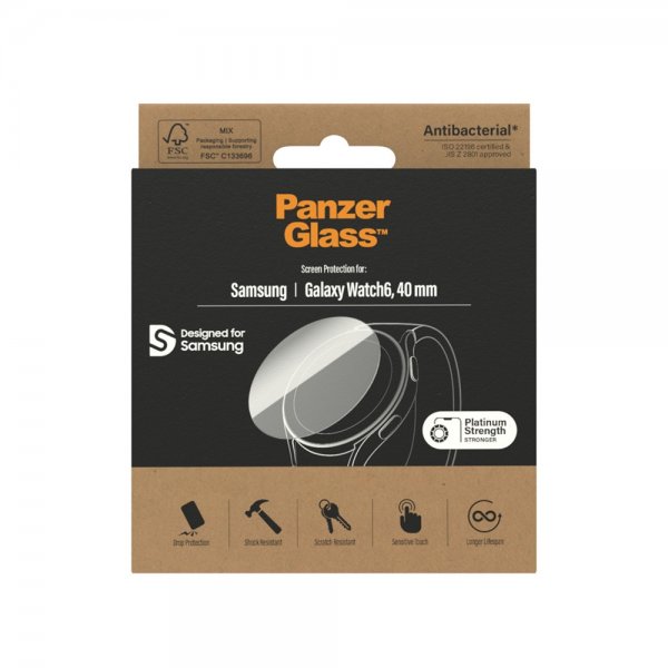 PanzerGlass Samsung Galaxy Watch 6 40mm Skærmbeskyttelse Glas