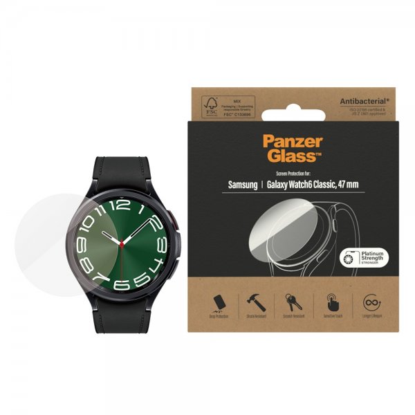PanzerGlass Samsung Galaxy Watch 6 Classic 47mm Skærmbeskyttelse Glas