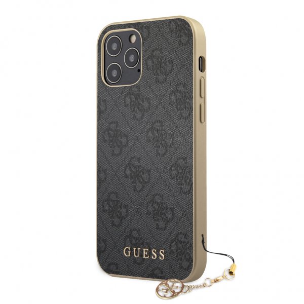 Guess iPhone 12/iPhone 12 Pro Cover 4G Charms Grå