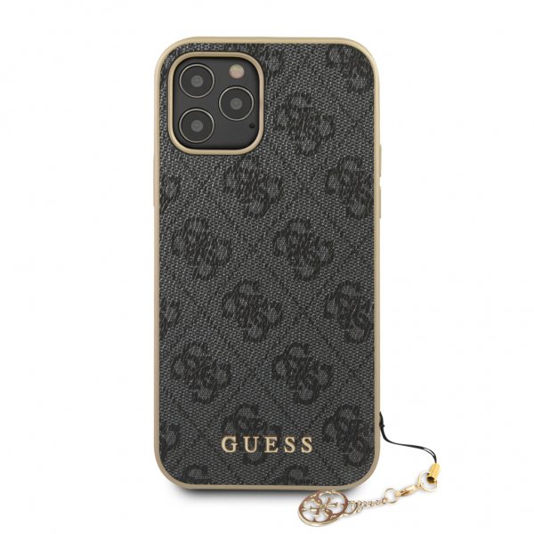Guess iPhone 12/iPhone 12 Pro Cover 4G Charms Grå