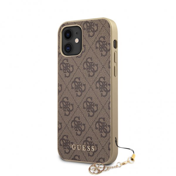 Guess iPhone 12 Mini Cover 4G Charms Brun