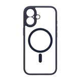 iPhone 17 Cover Kameraramme MagSafe Blå Transparent