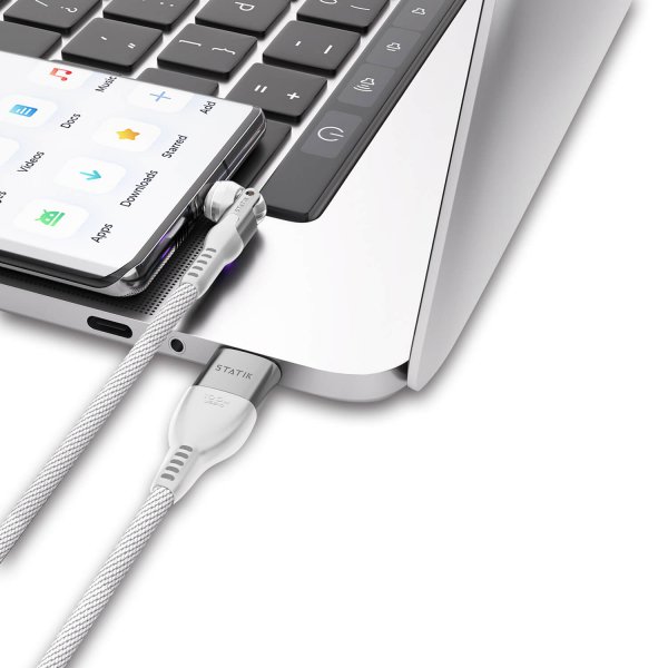 Statik Kabel PowerPivot Pro USB-C/USB-C 1m Hvid