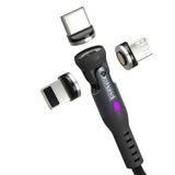 Statik Kabel 360 Pro USB-C/Lightning/Micro-USB 1m Sort