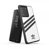Adidas Samsung Galaxy S20 Ultra Cover OR 3 Stripes Snap Case Hvid