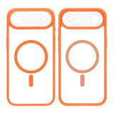 iPhone Air Cover Kamerasarg MagSafe Orange Gennemsigtig