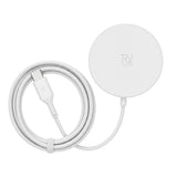 Rvelon Trådløs MagSafe Oplader Qi2 15W USB-C - Hvid