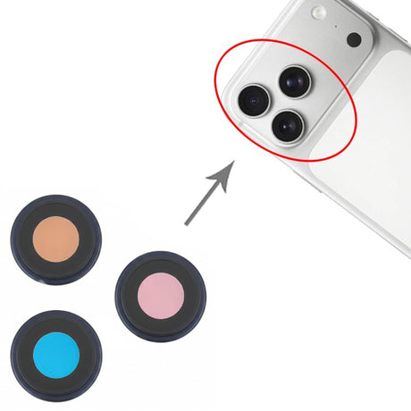Kameralinse med ramme til iPhone 17 Pro og 17 Pro Max – Blå