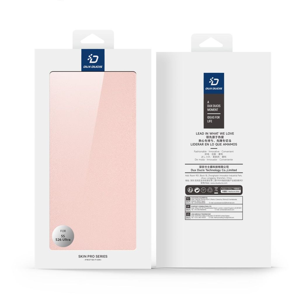 Dux Ducis Samsung Galaxy S26 Ultra Etui Skin Pro Series Lyserød