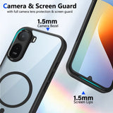 Xiaomi Redmi A7 Pro Cover Klar Bagside MagSafe Sort