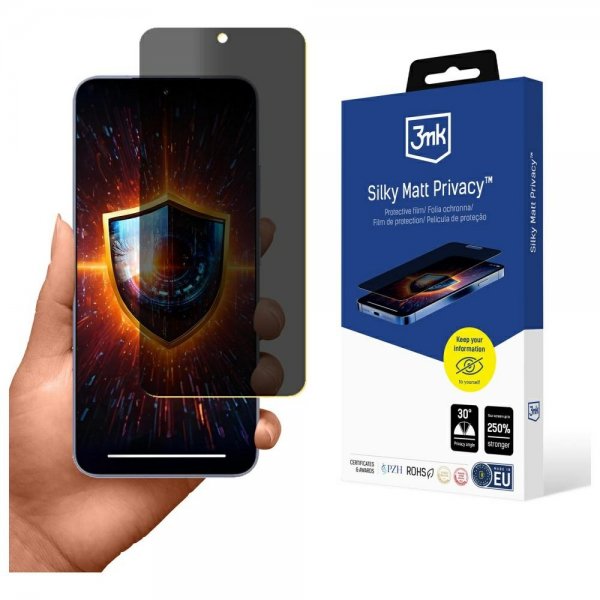3mk Xiaomi 15 Skærmbeskytter Silky Matt Privacy