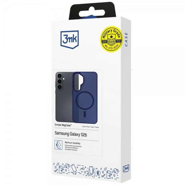 3mk Samsung Galaxy S26 Cover Smoke MagCase Blå
