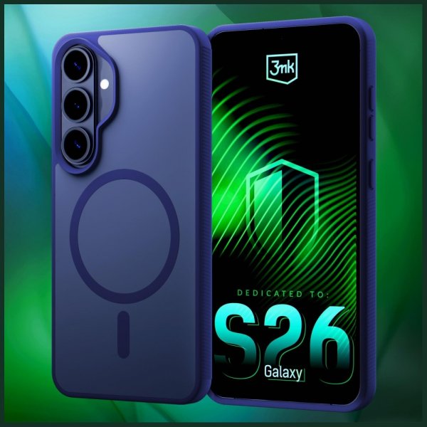 3mk Samsung Galaxy S26 Cover Smoke MagCase Blå