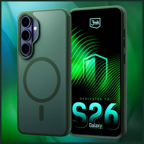 3mk Samsung Galaxy S26 Cover Smoke MagCase Grøn
