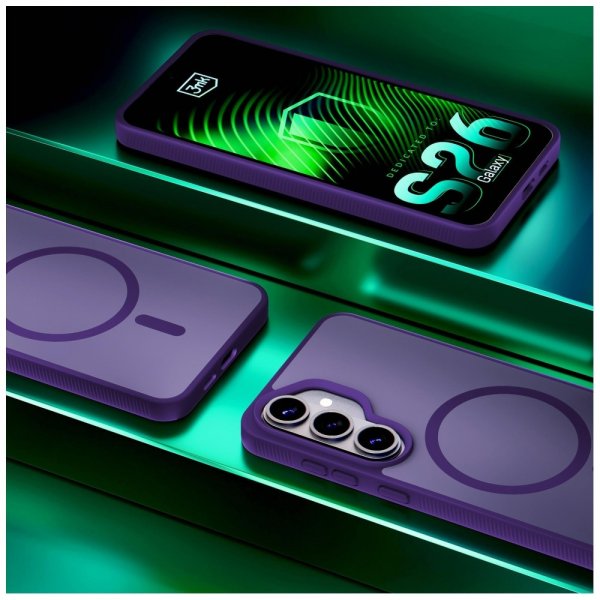 3mk Samsung Galaxy S26 Plus Cover Smoke MagCase Lilla