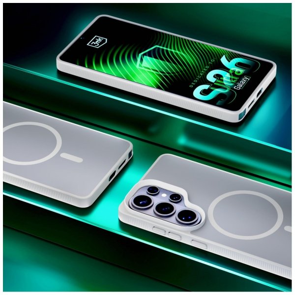 3mk Samsung Galaxy S26 Ultra Cover Smoke MagCase Hvid