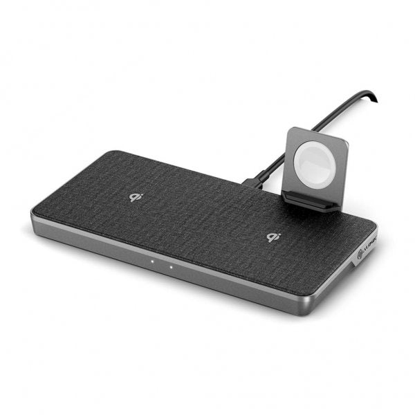 ALOGIC Ultra Power 4-i-1 Trådløs Dobbelt Opladningsdock med Apple Watch-oplader