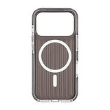 iPhone 17 Pro Cover Bølget MagSafe Sort Transparent