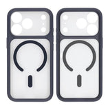iPhone 17 Pro Cover Kameralinse MagSafe Blå Transparent
