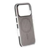 iPhone 17 Pro Cover Bølget MagSafe Sort Transparent