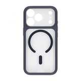 iPhone 17 Pro Max Cover Kameralinse MagSafe Blå Transparent