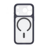 iPhone 17 Pro Max Cover Kameralinse MagSafe Blå Transparent