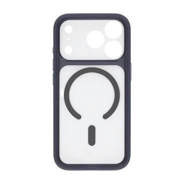 iPhone 17 Pro Cover Kameralinse MagSafe Blå Transparent