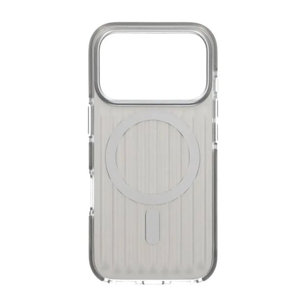 iPhone 17 Pro Cover Bølgepap MagSafe Sølv