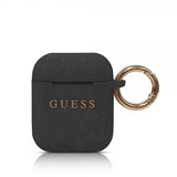 Guess AirPods (1/2) Etui med Logo Sort