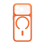 iPhone 17 Pro Max Cover Kamerasarg MagSafe Orange Transparent